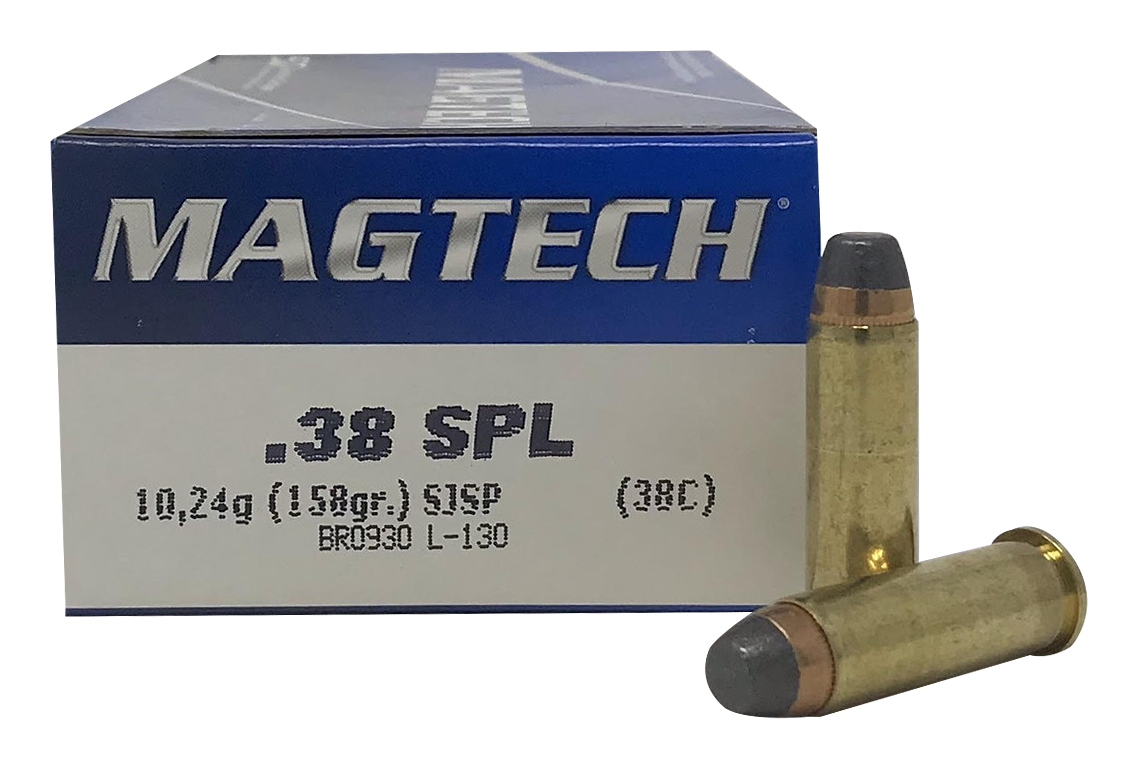 Magtech Sport Shooting .38 Special 158 Grain Semi-Jacketed Soft Point ...